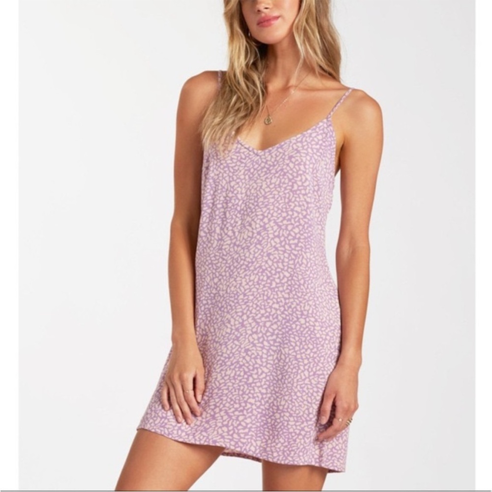Purple Spaghetti Strap Dress